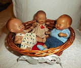 Basket baby dolls